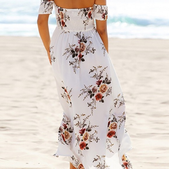 RESTOCK! FIONA White floral wrap - Dress - Picture 3 of 5